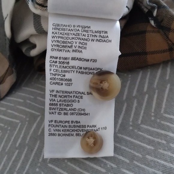 🆕 The North Face Men's L/S Hayden Pass 2.0 Shirt, SM-Vintage White Heritage P. - Picture 11 of 12